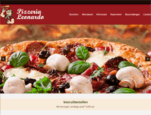 Tablet Screenshot of pizzeria-leonardo.nl